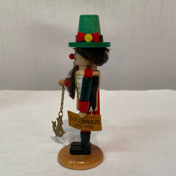 Steinbach Mini Christopher Columbus Nutcracker w/Anchor & Sign 1492-1992 5" Tall - Picture 6 of 16